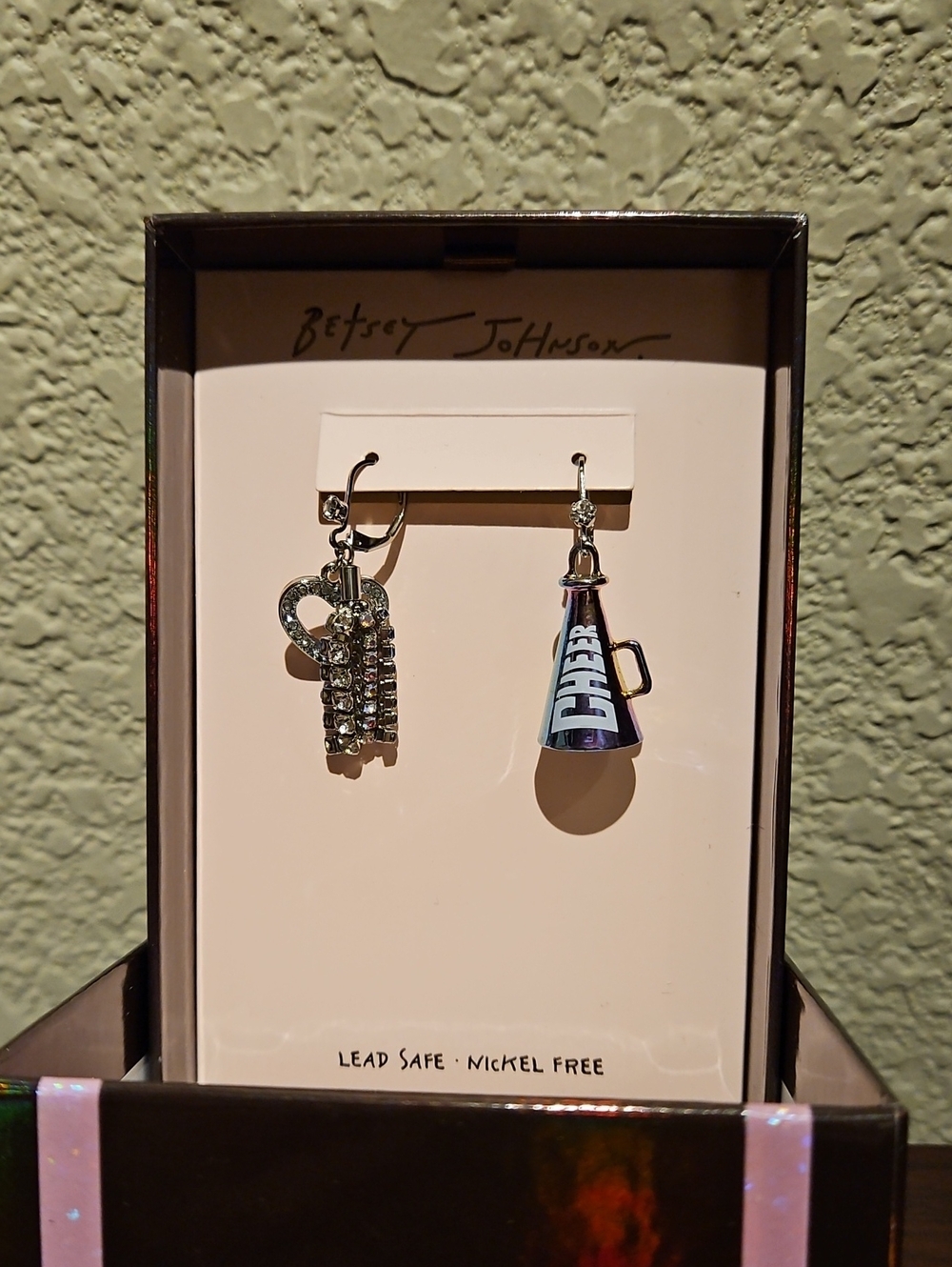 Betsey Johnson Cheerleading Earrings
